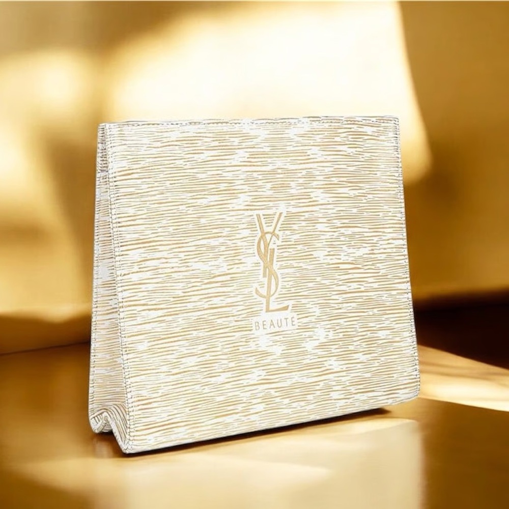 YSL NEW White and Gold Women's Bag / clutch